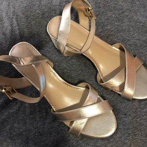 Rose gold heels size 8